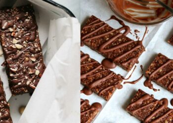 Let’s cook homemade chocolate Granola Bar in easy way